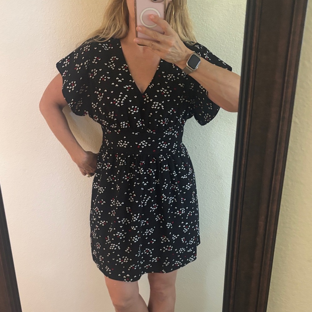 Mattox Black print Mini Dress